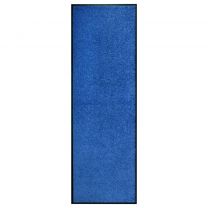  Deurmat wasbaar 60x180 cm blauw