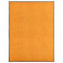  Deurmat wasbaar 90x120 cm oranje