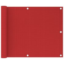  Balkonscherm 75x300 cm HDPE rood