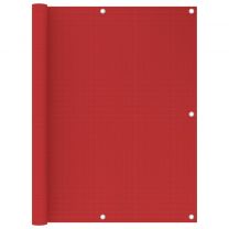  Balkonscherm 120x300 cm HDPE rood