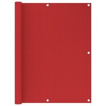  Balkonscherm 120x500 cm HDPE rood