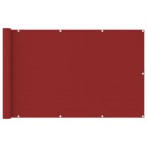  Balkonscherm 120x600 cm HDPE rood