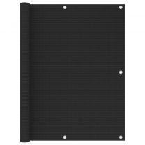  Balkonscherm 120x400 cm HDPE zwart