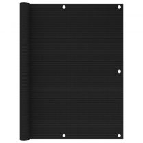  Balkonscherm 120x500 cm HDPE zwart