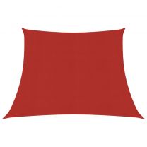  Zonnezeil 160 g/m 3/4x2 m HDPE rood