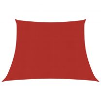  Zonnezeil 160 g/m 4/5x3 m HDPE rood