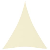  Zonnescherm driehoekig 3x4x4 m oxford stof crmekleurig