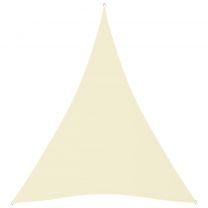  Zonnescherm driehoekig 5x6x6 m oxford stof crmekleurig