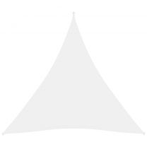  Zonnescherm driehoekig 3,6x3,6x3,6 m oxford stof wit