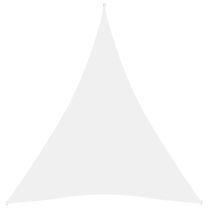  Zonnescherm driehoekig 5x7x7 m oxford stof wit