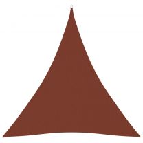  Zonnescherm driehoekig 4,5x4,5x4,5 m oxford stof terracotta
