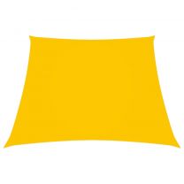  Zonnescherm trapezium 3/4x2 m oxford stof geel