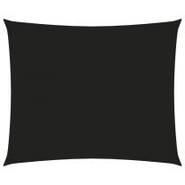  Zonnescherm rechthoekig 3,5x4,5 m oxford stof zwart