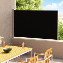  Tuinscherm uittrekbaar 200x300 cm zwart