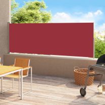  Tuinscherm uittrekbaar 200x500 cm rood