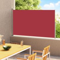  Tuinscherm uittrekbaar 220x300 cm rood