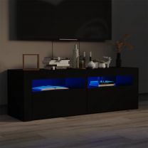  Tv-meubel met LED-verlichting 120x35x40 cm zwart