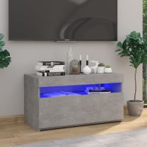  Tv-meubel met LED-verlichting 75x35x40 cm betongrijs