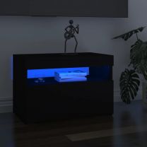  Tv-meubel met LED-verlichting 60x35x40 cm zwart