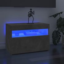  Tv-meubel met LED-verlichting 60x35x40 cm betongrijs
