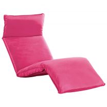  Ligstoel inklapbaar oxford stof roze
