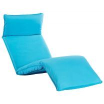  Ligstoel inklapbaar oxford stof blauw