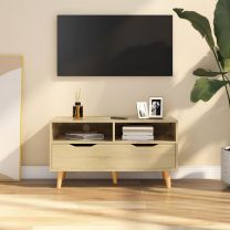  Tv-meubel 90x40x48,5 cm spaanplaat sonoma eikenkleurig