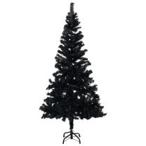  Kunstkerstboom met standaard 120 cm PVC zwart