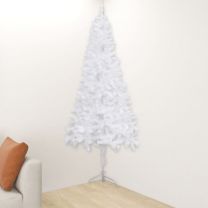  Kunstkerstboom hoek 180 cm PVC wit