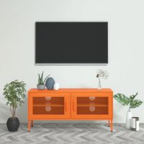  Tv-meubel 105x35x50 cm staal oranje