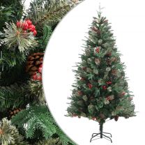  Kerstboom met dennenappels 195 cm PVC en PE groen