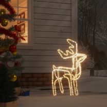  Kerstfiguur rendier inklapbaar met 192 LED's warmwit