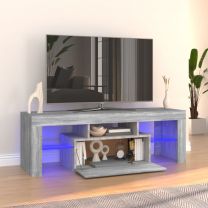  Tv-meubel met LED-verlichting 120x35x40 cm grijs sonoma eiken