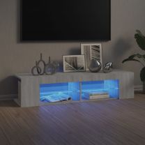  Tv-meubel met LED-verlichting 135x39x30 cm grijs sonoma eiken