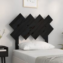  Hoofdbord 92x3x81 cm massief grenenhout zwart