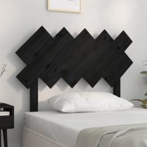  Hoofdbord 104x3x80,5 cm massief grenenhout zwart