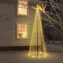  Kegelkerstboom 310 LED's warmwit 100x300 cm