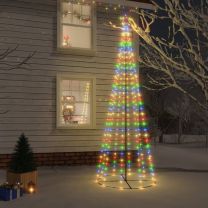  Kegelkerstboom 310 LED's meerkleurig 100x300 cm