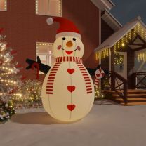  Sneeuwpop opblaasbaar met LED-verlichting 360 cm