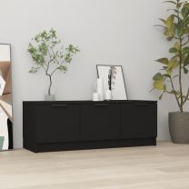  Tv-meubel 102x35x36,5 cm bewerkt hout zwart
