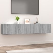  Tv-meubelen 2 st 80x30x30 cm bewerkt hout grijs sonoma eiken