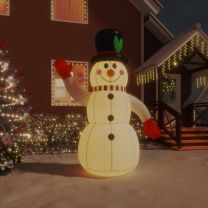  Sneeuwpop opblaasbaar met LED's 240 cm