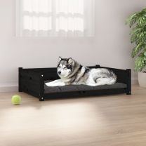  Hondenmand 105,5x75,5x28 cm massief grenenhout zwart