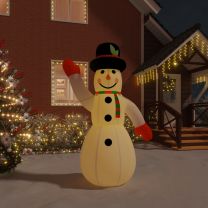  Sneeuwpop opblassbaar met LED-verlichting 370 cm