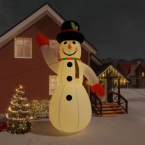  Sneeuwpop opblaasbaar met LED's 620 cm