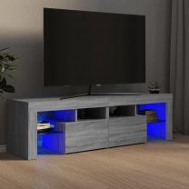  Tv-meubel met LED-verlichting 140x36,5x40 cm grijs sonoma eiken
