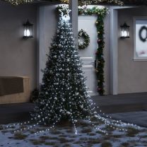  Kerstboomverlichting 320 koudwitte LED's 375 cm
