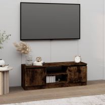  Tv-meubel met deur 102x30x36 cm gerookt eikenkleurig