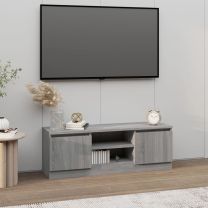 Tv-meubel met deur 102x30x36 cm grijs sonoma eikenkleurig