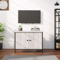  Tv-meubel met deuren 60x35x45 cm bewerkt hout grijs sonoma